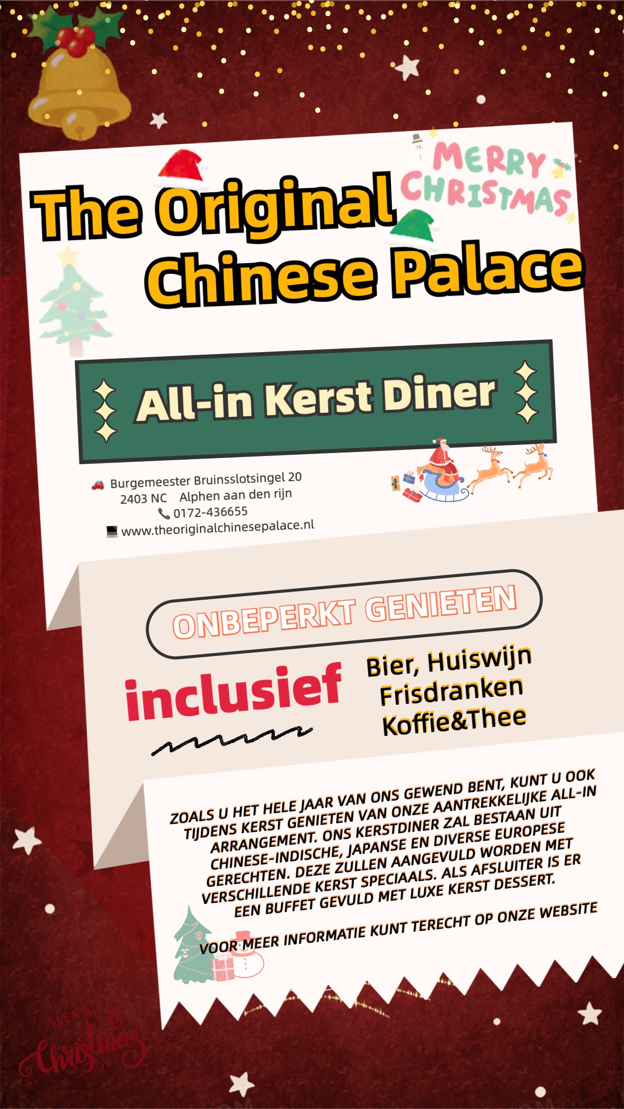 Kerst 2023 Original Chinese Palace